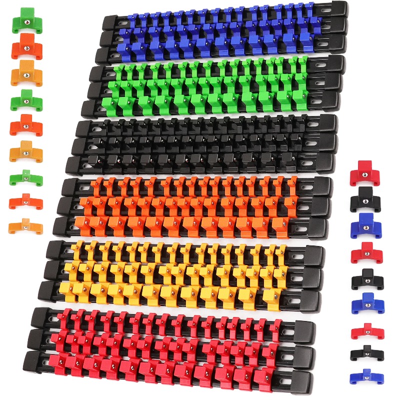Tool Chest Cabinet - 18-Piece Socket Organizer Set for Tool