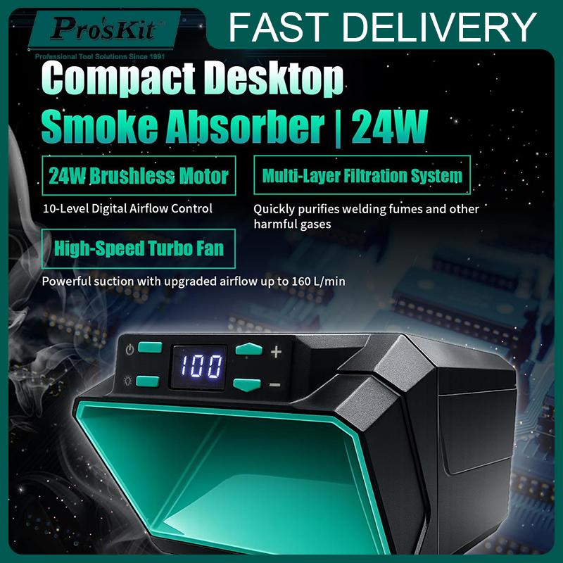 Tools Work - Desktop Smoke Purifier 24W Brushless Motor